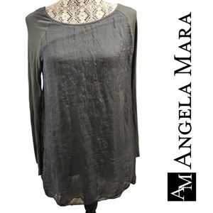 SILK Layered Gray Italian Top